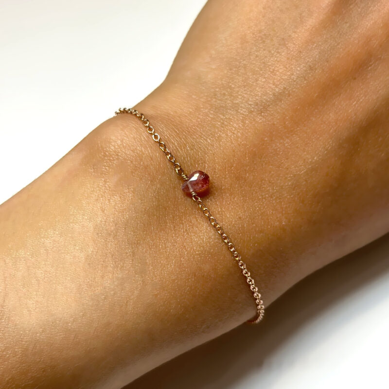 Bracciale Dono Tormalina Rosa 9kt